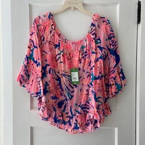 Lilly Pulitzer Floral Top NWT